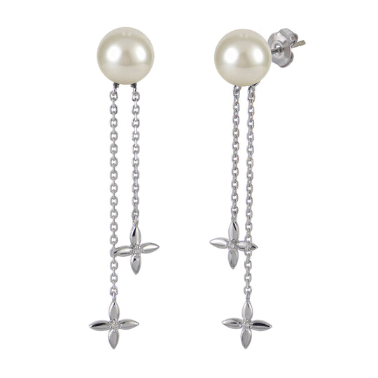 Sterling Silver Freshwater Pearl Earring