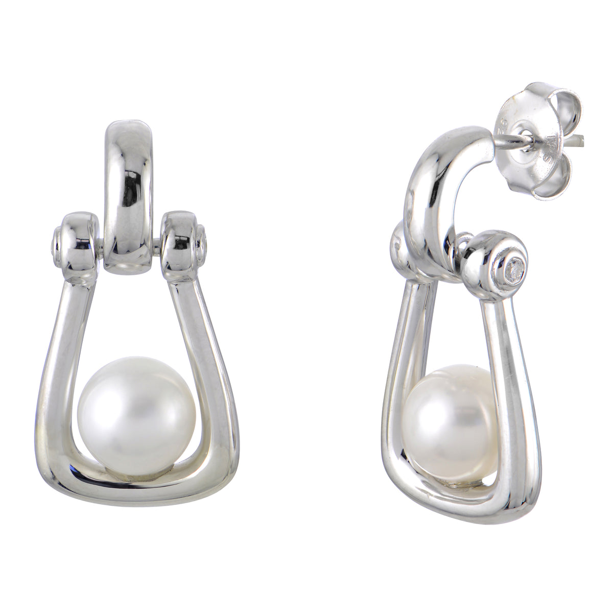 Sterling Silver Freshwater Pearl Earring
