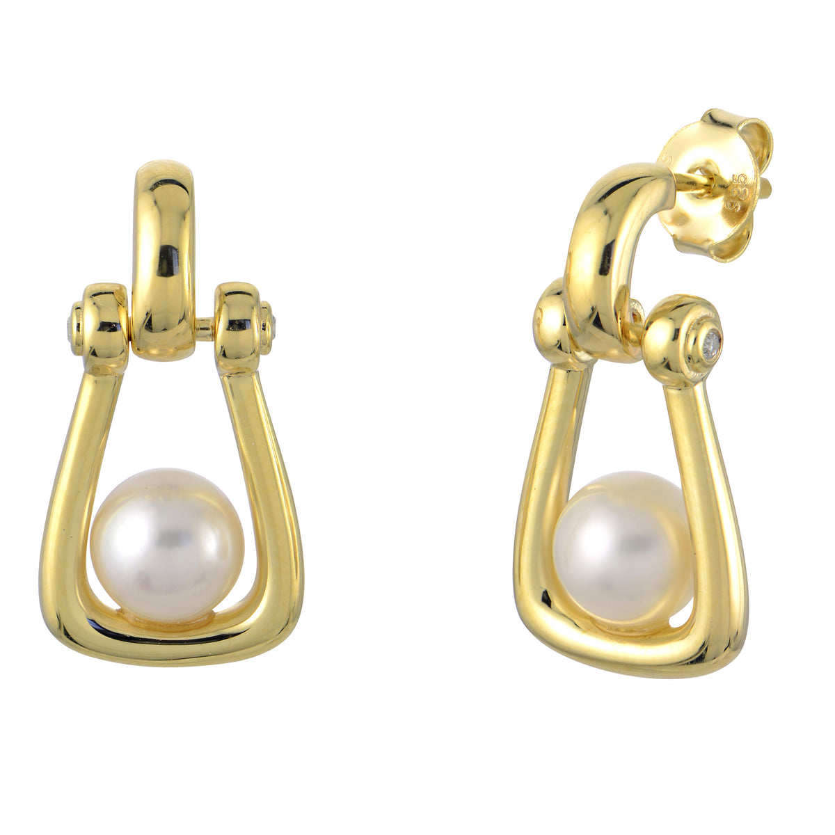 Sterling Silver Freshwater Pearl Earring