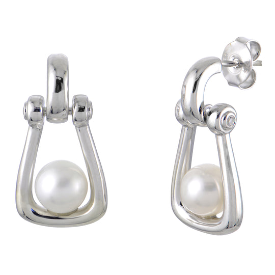 Sterling Silver Freshwater Pearl Earring
