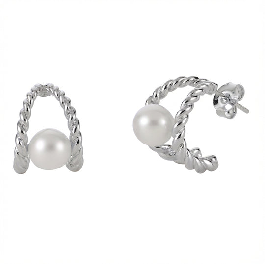 Sterling Silver Freshwater Pearl Earring