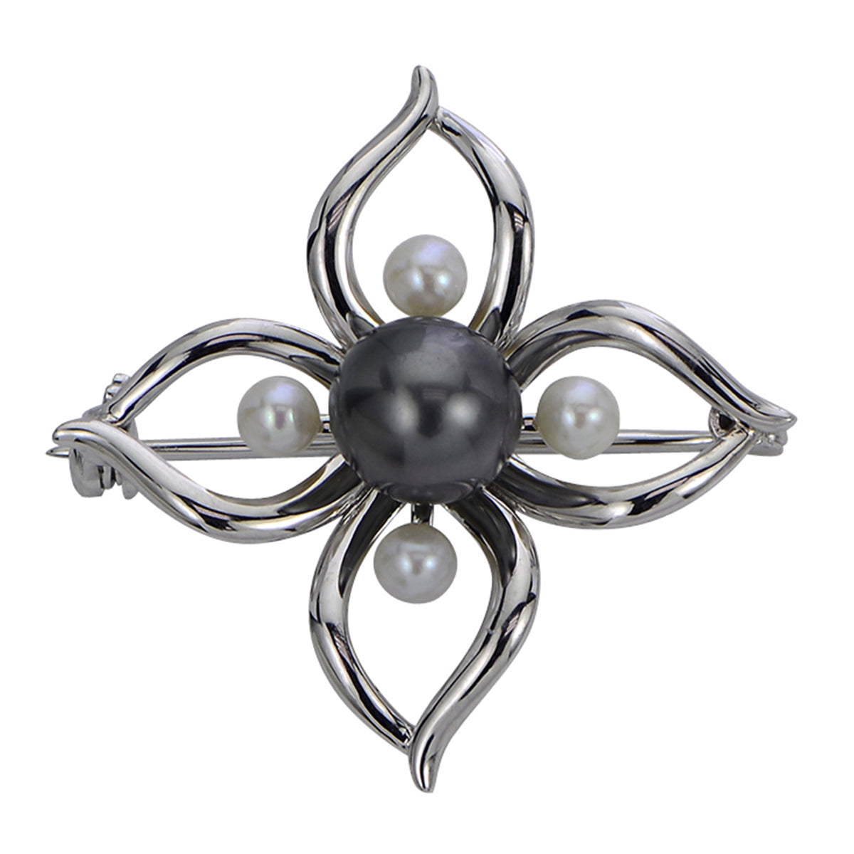 Sterling Silver Freshwater Pearl Brooch
