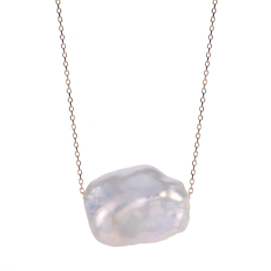 14KT Yellow Gold Freshwater Keshi Pearl Necklace