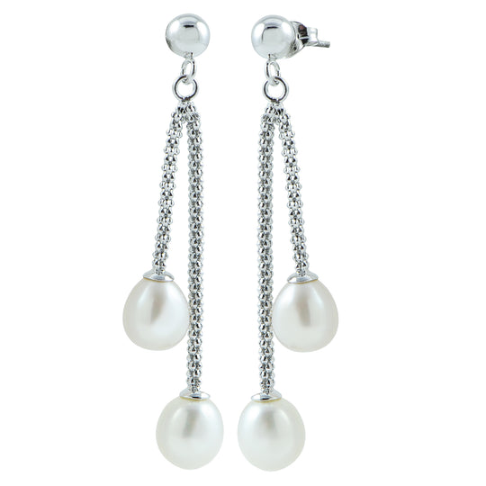 Sterling Silver Freshwater Pearl Earring