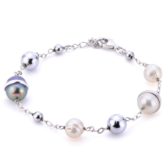 Sterling Silver Freshwater Pearl Bracelet