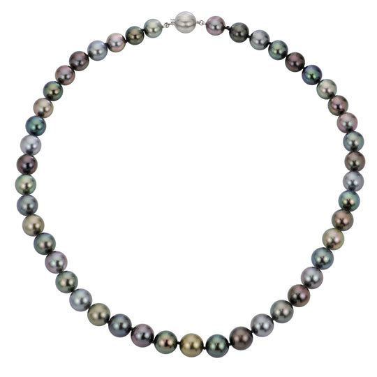 14KT White Gold Tahitian Pearl Necklace