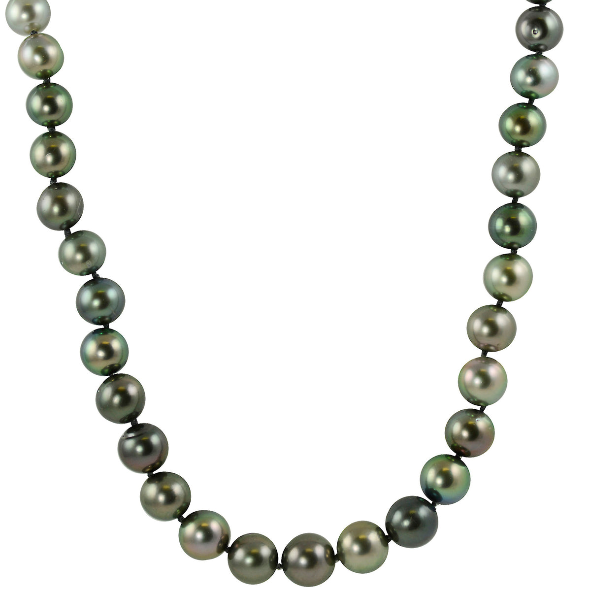 14KT White Gold Tahitian Pearl Necklace