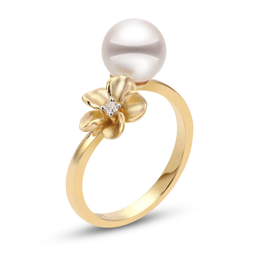 14KT Yellow Gold Akoya Ring