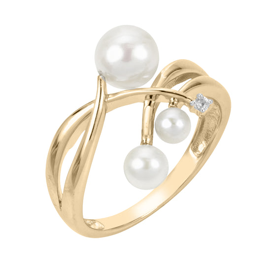 14KT Yellow Gold Freshwater Pearl Ring