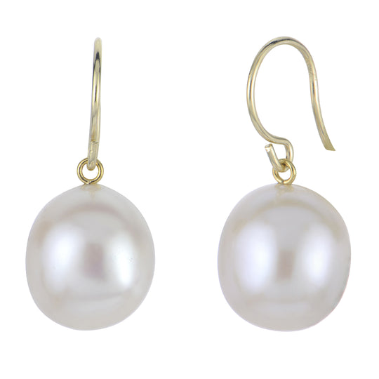 14KT Yellow Gold Freshwater Pearl Earring