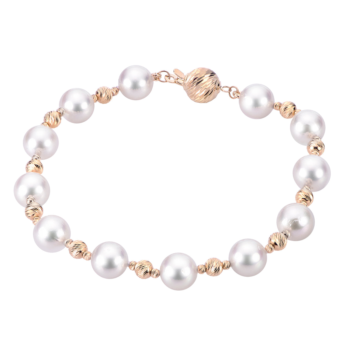14KT Yellow Gold Akoya Pearl Bracelet