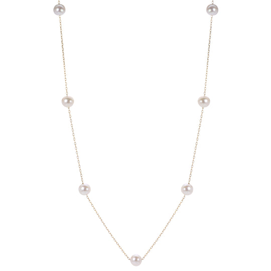14KT Yellow Gold Freshwater Pearl Necklace