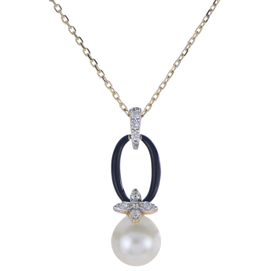 14KT Yellow Gold Freshwater Pearl Necklace