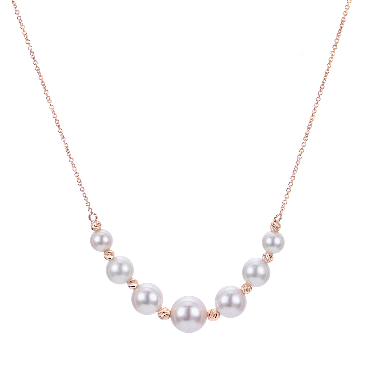 14KT Yellow Gold Akoya Pearl Necklace