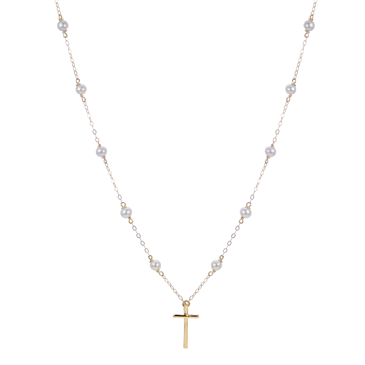 Children's 14KT Yellow Gold Freshwater Pearl Necklace