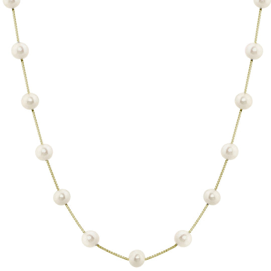 14KT Yellow Gold Freshwater Pearl Necklace