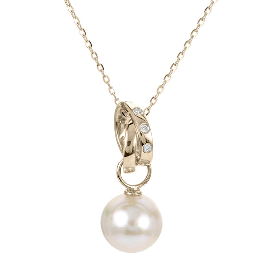 14KT Yellow Gold Freshwater Pearl Pendant