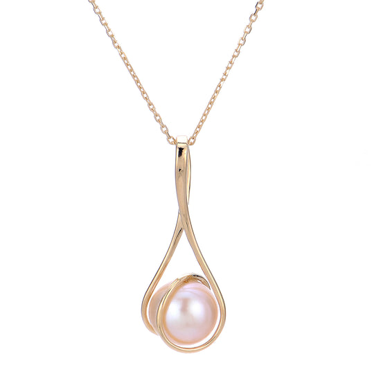14KT Yellow Gold Freshwater Pearl Pendant