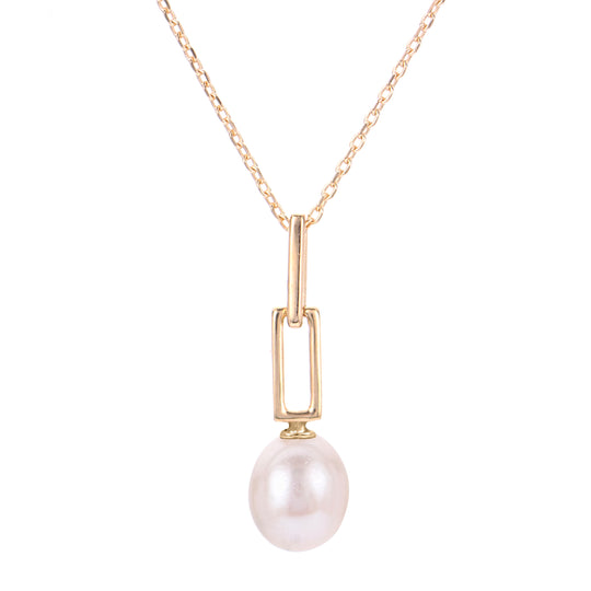 14KT Yellow Gold Freshwater Pearl Pendant