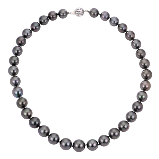 18KT White Gold Tahitian Pearl Necklace