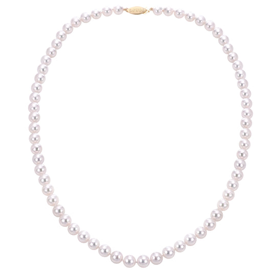 14KT "A" Quality Akoya Pearl Strand (Select Size, Length & Gold Color)